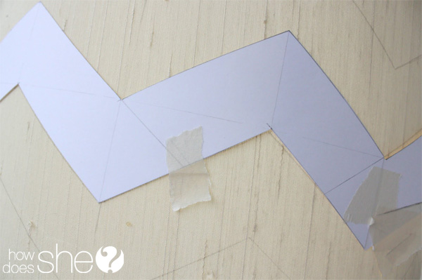 Fabulous DIY Chevron Lamp Tutorial