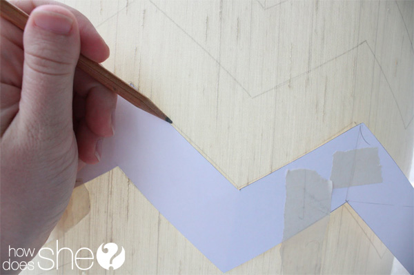 Fabulous DIY Chevron Lamp Tutorial