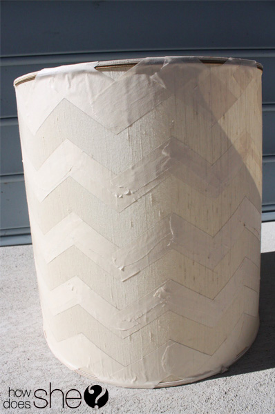 Fabulous DIY Chevron Lamp Tutorial