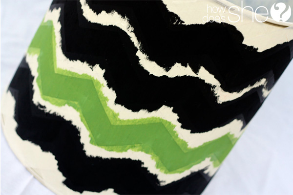 Fabulous DIY Chevron Lamp Tutorial