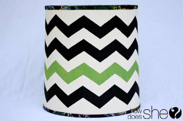 Fabulous DIY Chevron Lamp Tutorial