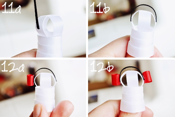 Ribbon Snowman Hair Clip tutorial