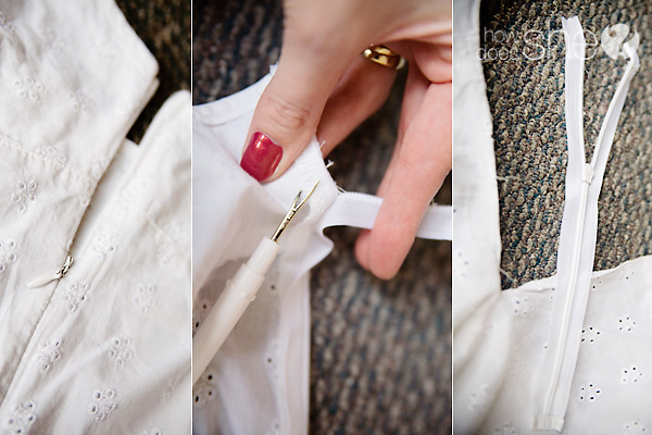 Turn a Womans Tank Top into a Girls Skirt