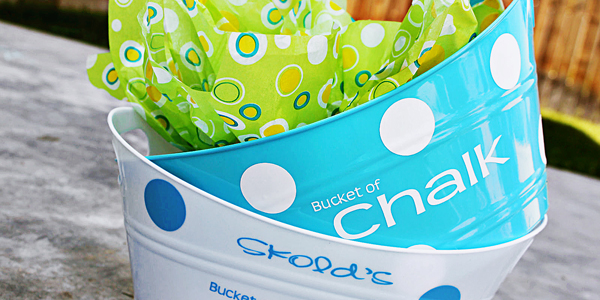 #19 Neighbor Christmas Gift – Bucket o’ Chalk