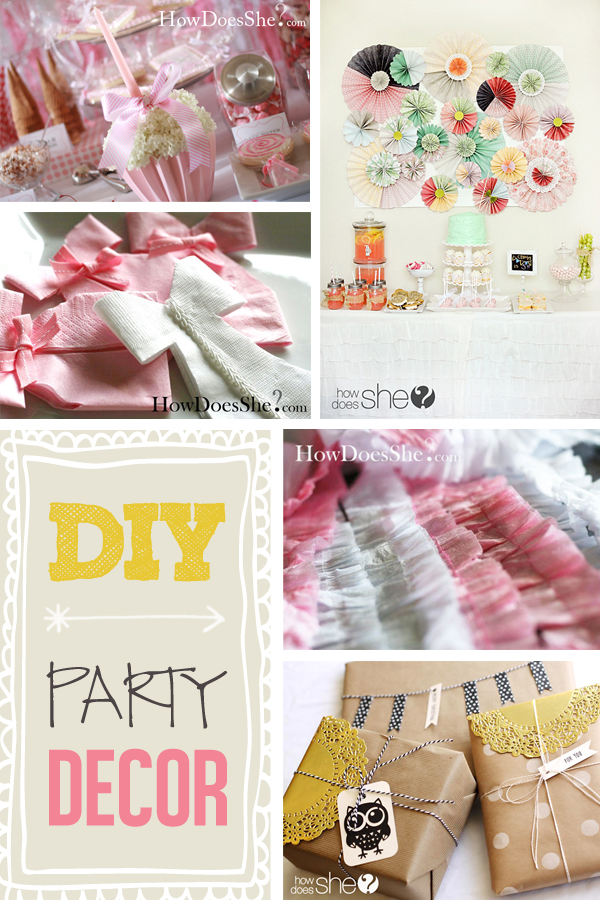 Easy & Inexpensive DIY Party Decor