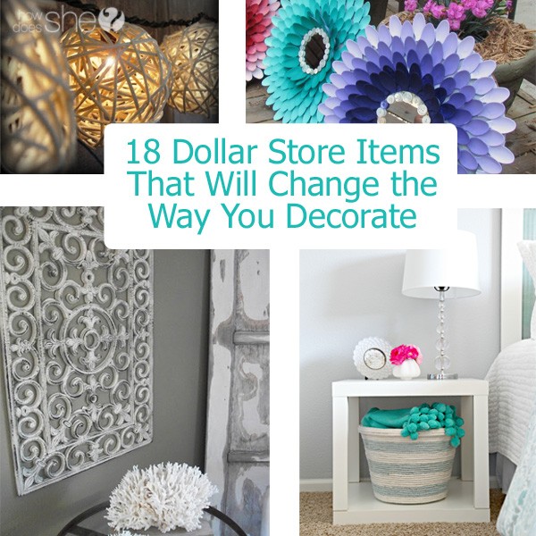 How to Decorate with Dollar Store Items 18 Ideas!