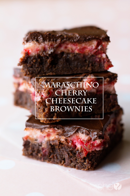 Maraschino Cherry Cheesecake Brownies Great brownies made Maraschino Cherry Cheesecake Brownies Great brownies made