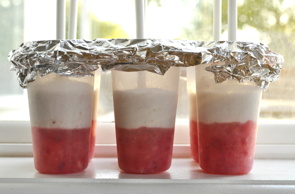 Patriotic popsicles fourth of july