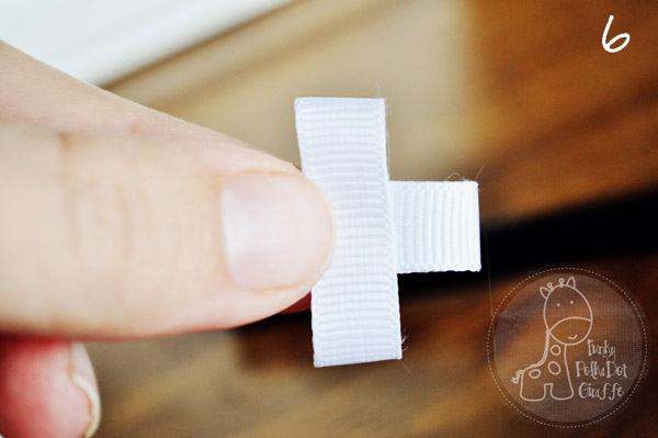 Ribbon Snowman Hair Clip tutorial