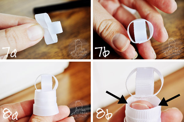 Ribbon Snowman Hair Clip tutorial