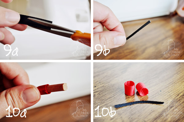 Ribbon Snowman Hair Clip tutorial