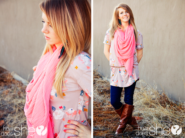 Stunning Hand Dyed Scarf