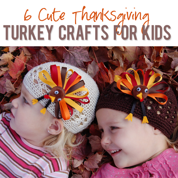 Adorable turkey crafts for kids