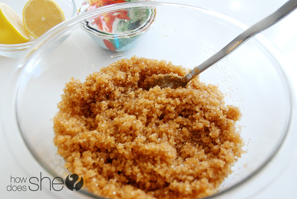 DIY Peppermint Sugar Foot Scrub