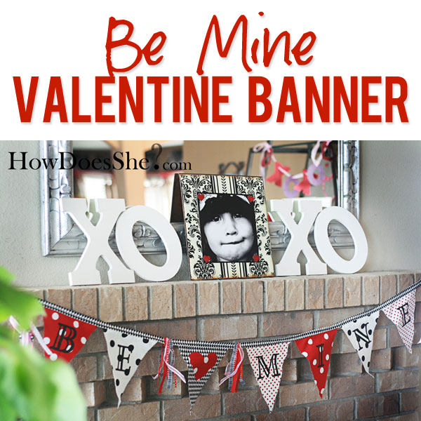 Be Mine Valentine Banner