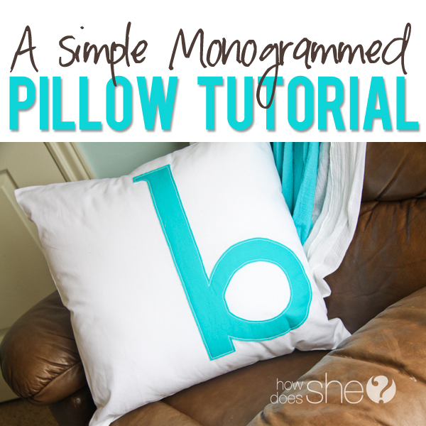 Beautiful Monogrammed Pillow