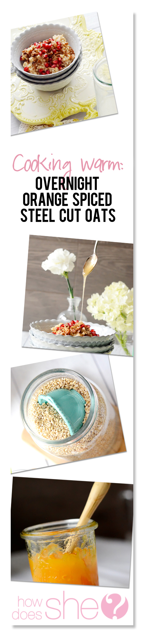 orange honey steel cut oats