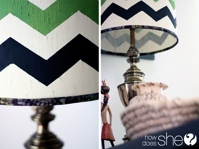 Fabulous DIY Chevron Lamp Tutorial