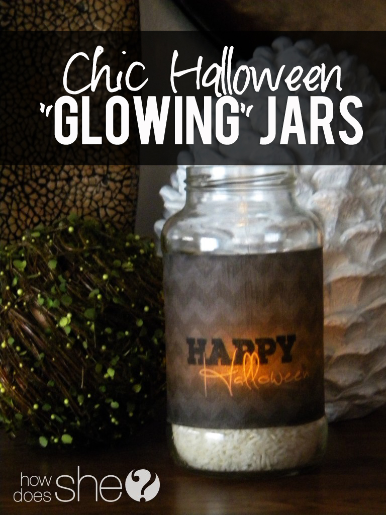 Chic Halloween Glowing Jars
