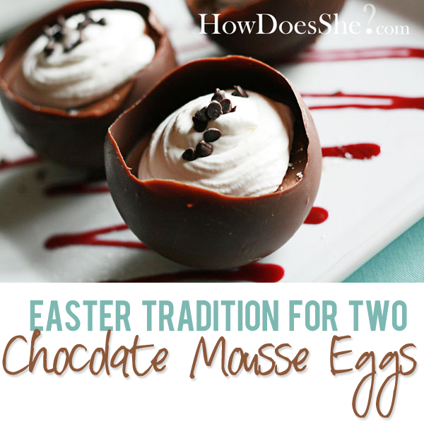 Chocolate Mousse Easter Egg For Two