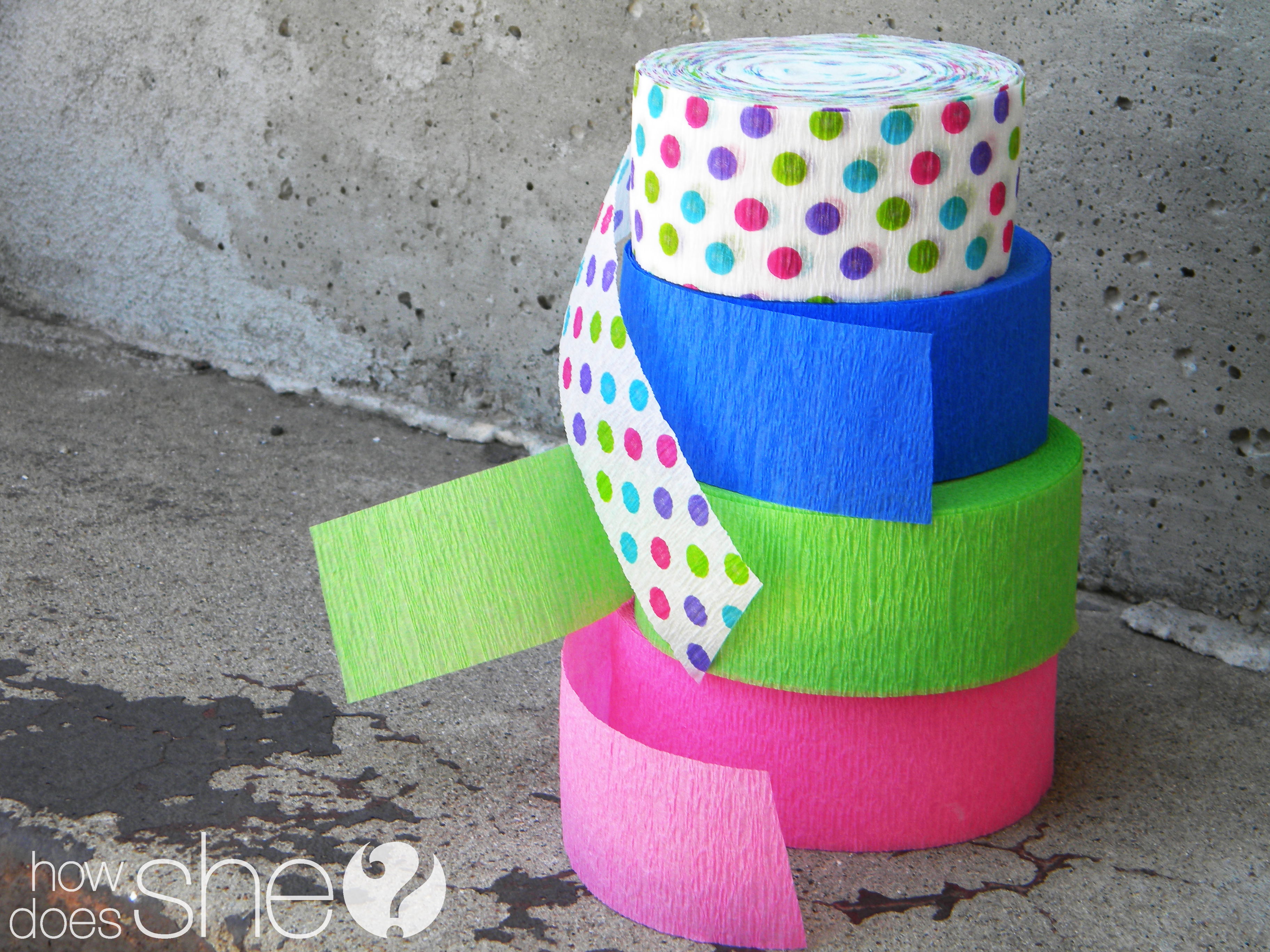 A New Twist on Crepe Paper Streamers!