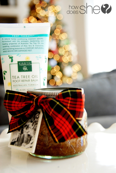 DIY Peppermint Sugar Foot Scrub