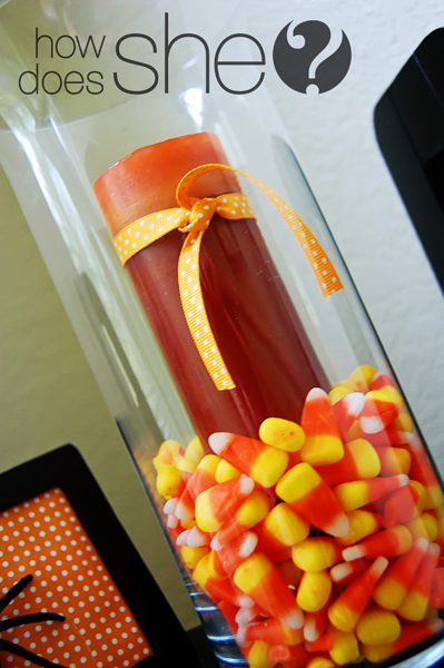 candy corn pumpkins and spiders