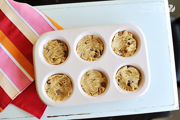 chocolate chip cookie bowls