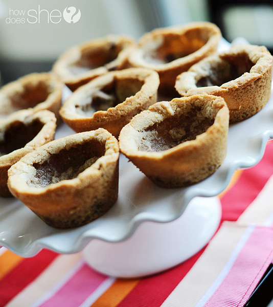 chocolate chip cookie bowls