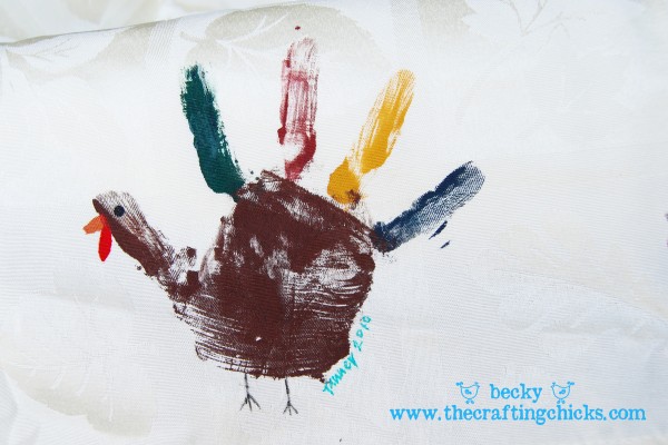 Turkey Handprint Tablecloth