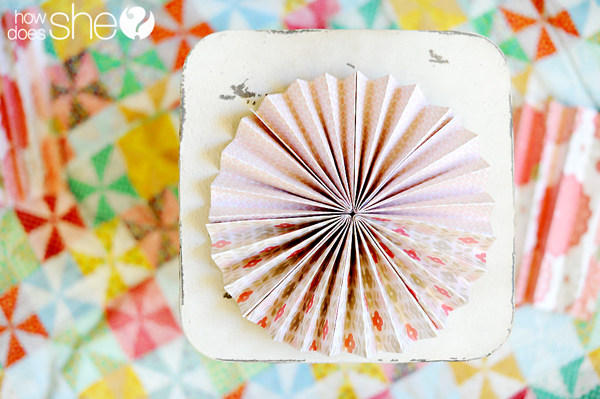paper rosette tutorial