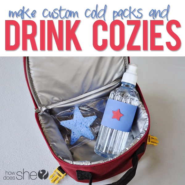 custom cold packs and water bottle cozies