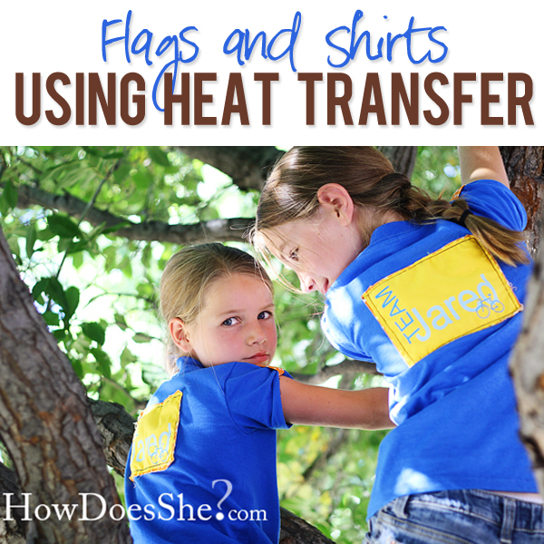 Flags and Shirts with heat transfer
