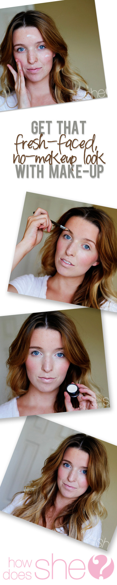 Fresh Faced No Make Up Look With Make Up