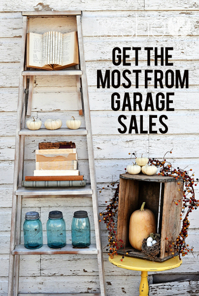 Get the most from garage sales