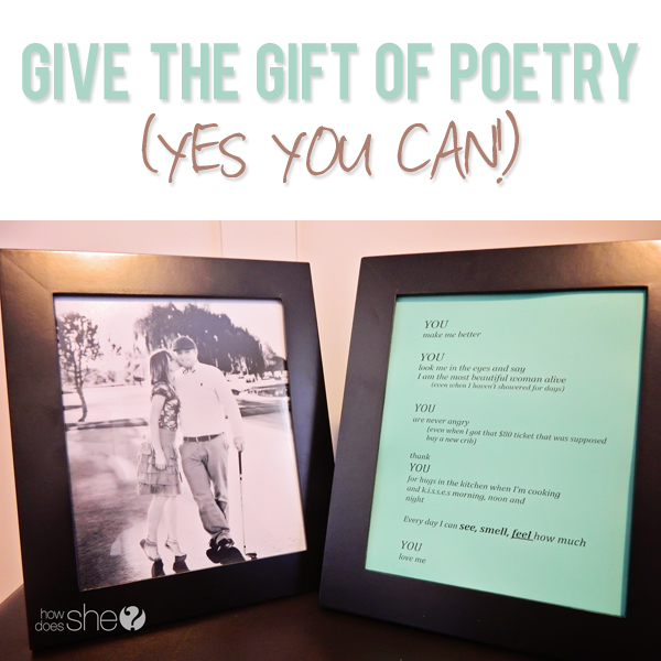 Give the gift of poetry