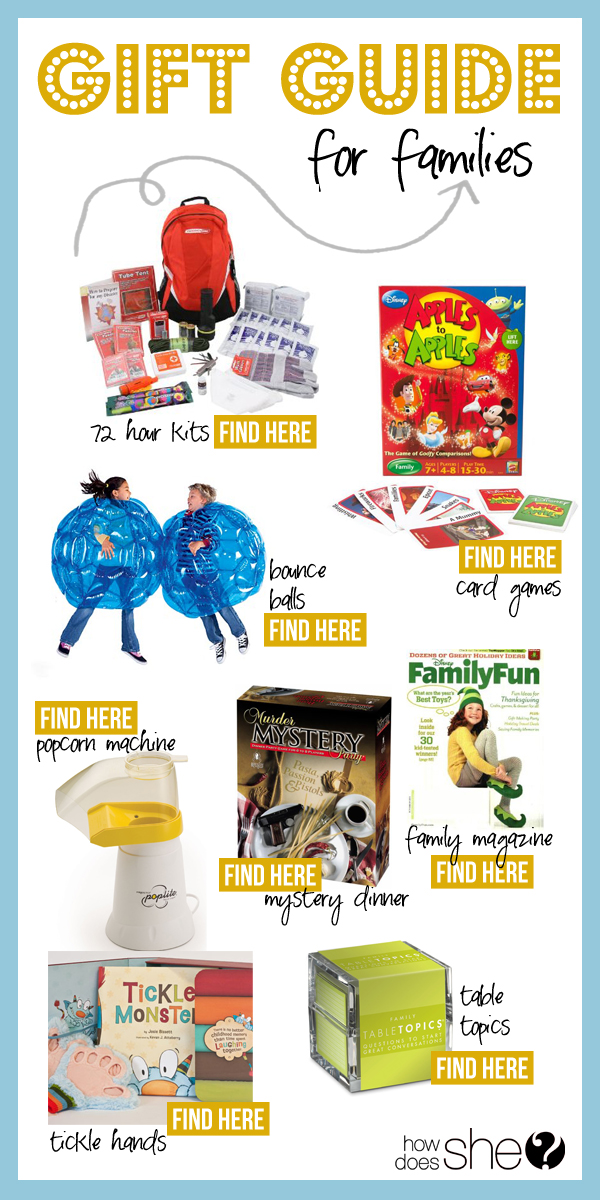 gift guide for families