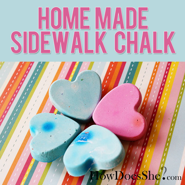 Homemade Sidewalk Chalk
