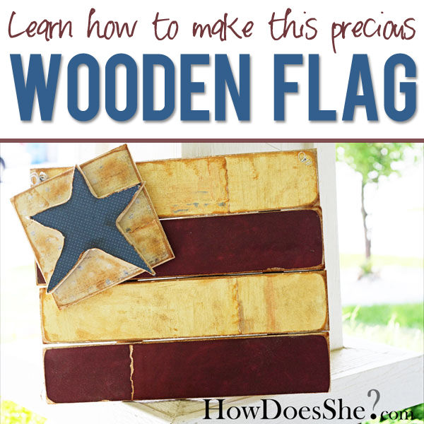 Make A wood Flag Decoration