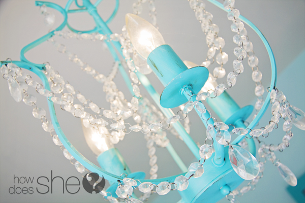 Little Painted Chandelier