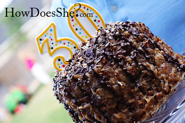 German Chocolate Drizzle Cake