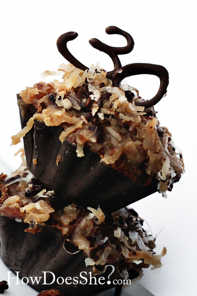 German Chocolate Drizzle Cake