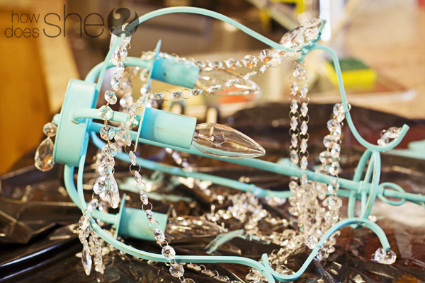 Little Painted Chandelier