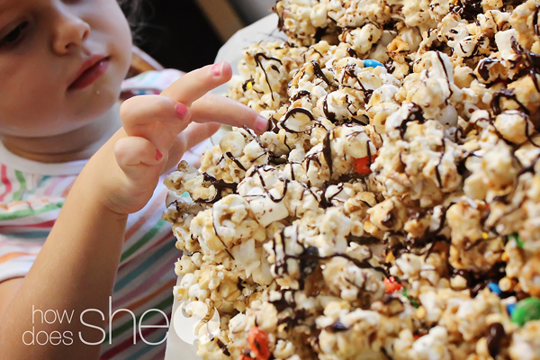 goose crunch popcorn treat