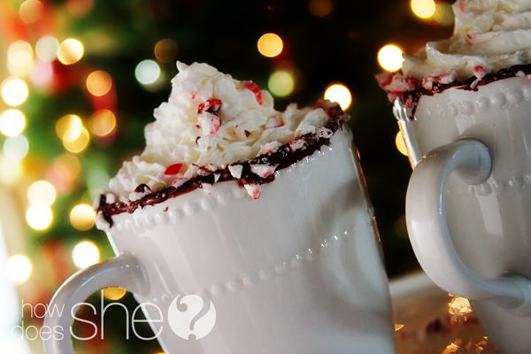 Peppermint-Rimmed Hot Cocoa