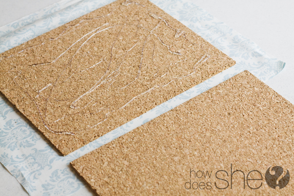 fabric covered cork board
