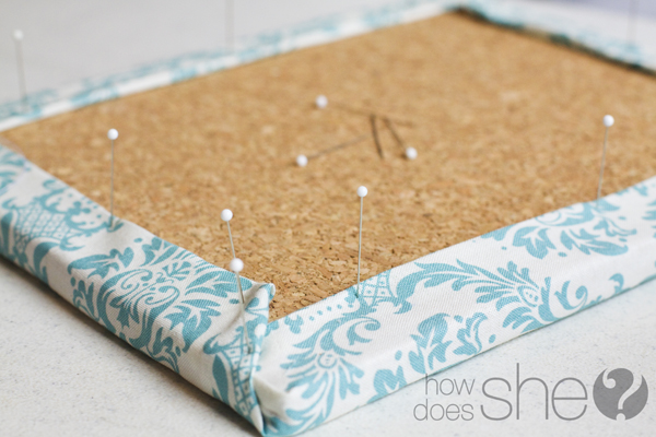 fabric covered cork board