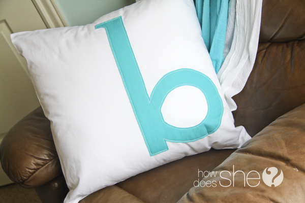 Simple Monogram Pillow