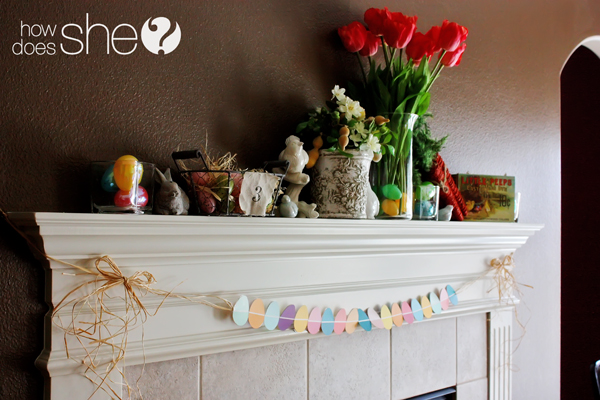 Paint Chip Easter Egg Garland