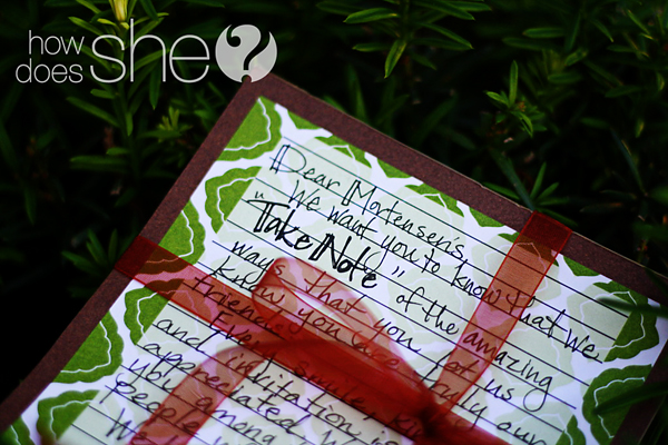 christmas notepad
